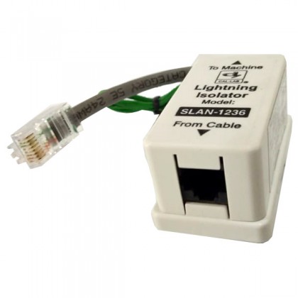 CAL-LAB SLAN-1236 LAN RJ45 10/100Mbps Cable Lightning Isolator Protector CAL-LAB SLAN-1236 LAN RJ45 10/100Mbps Cable Lightning Isolator Protector